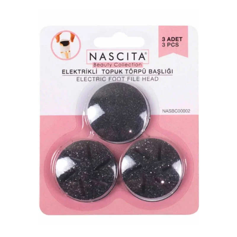 Nascita Electric Heel File Spare Heads 3 pcs