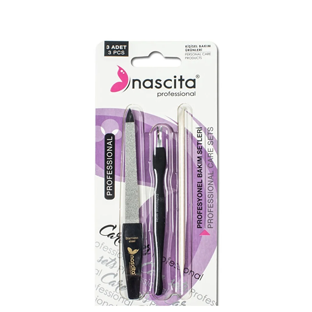 Nascita 3-teiliges Nagelpflege-Set - Professionelle Nagelwerkzeuge