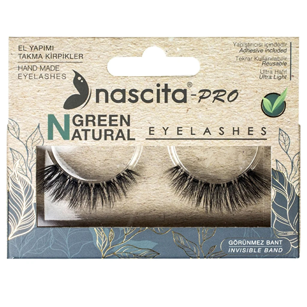 Nascita-pro Green Natural False Eyelashes - 110