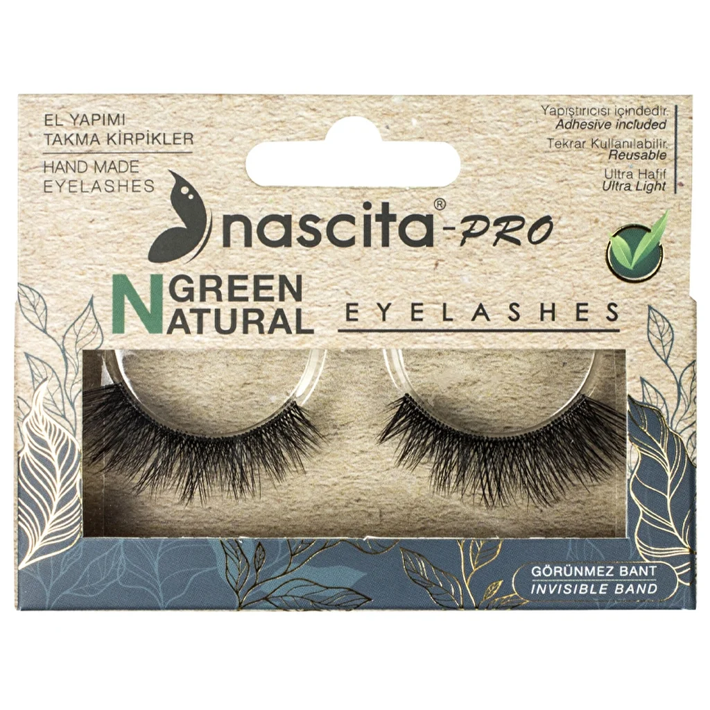 Nascita-pro Green Natural False Eyelashes - 114