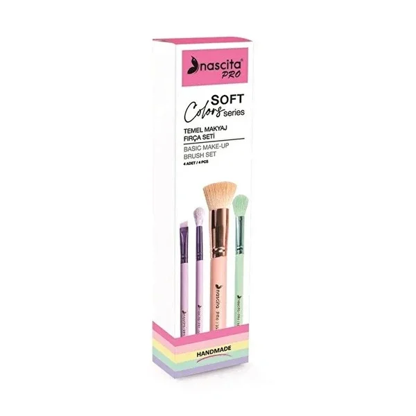 Nascita Soft Colors Series 4-pcs Basic Makeup Brush Set 77 1 pcs
