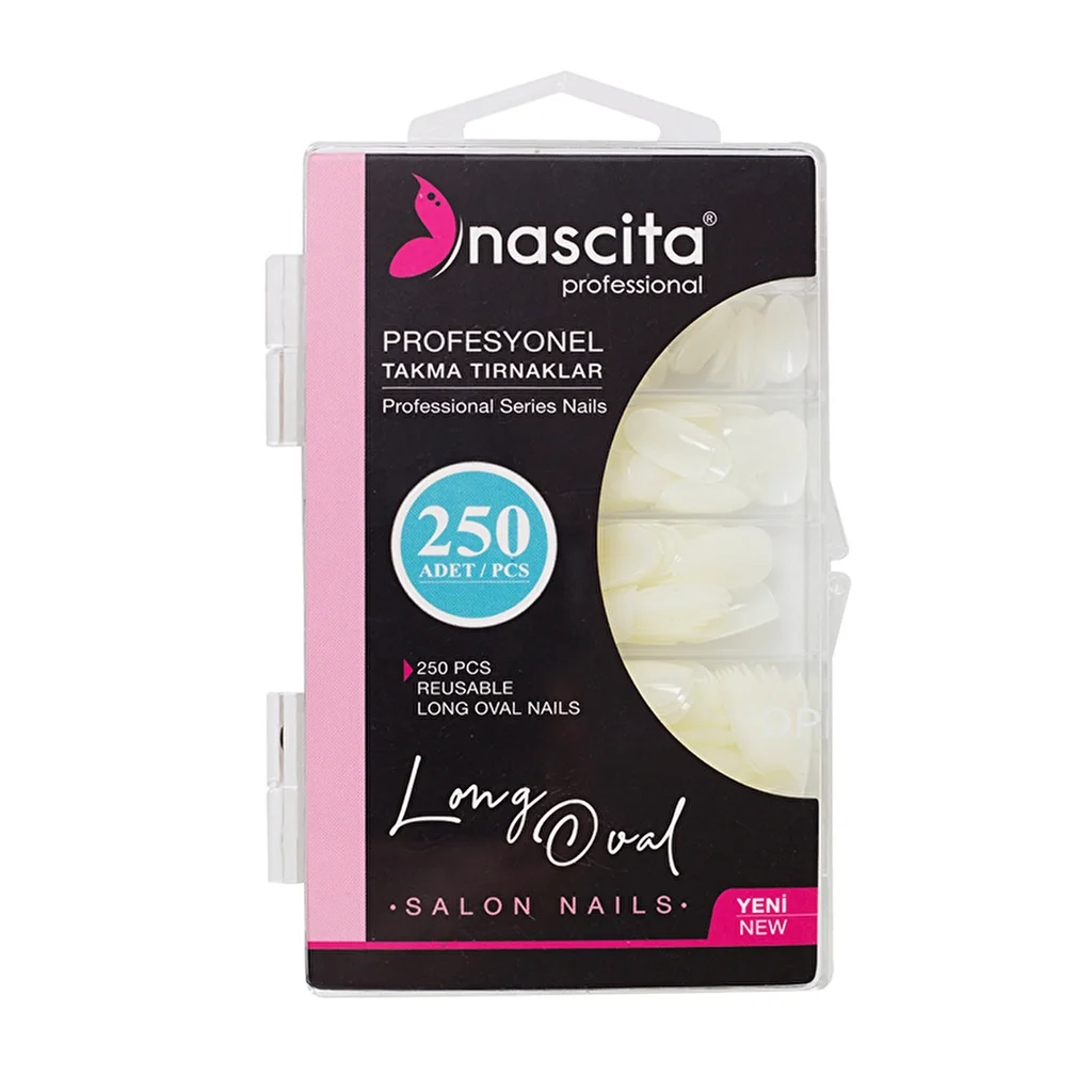 Nascita False Nails 250 pcs Boxed (long Oval)