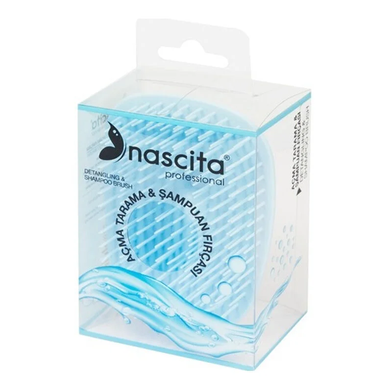 Nascita Blau Shampoo Bürste -34 | Kopfhaut-Massager &amp; Reiniger