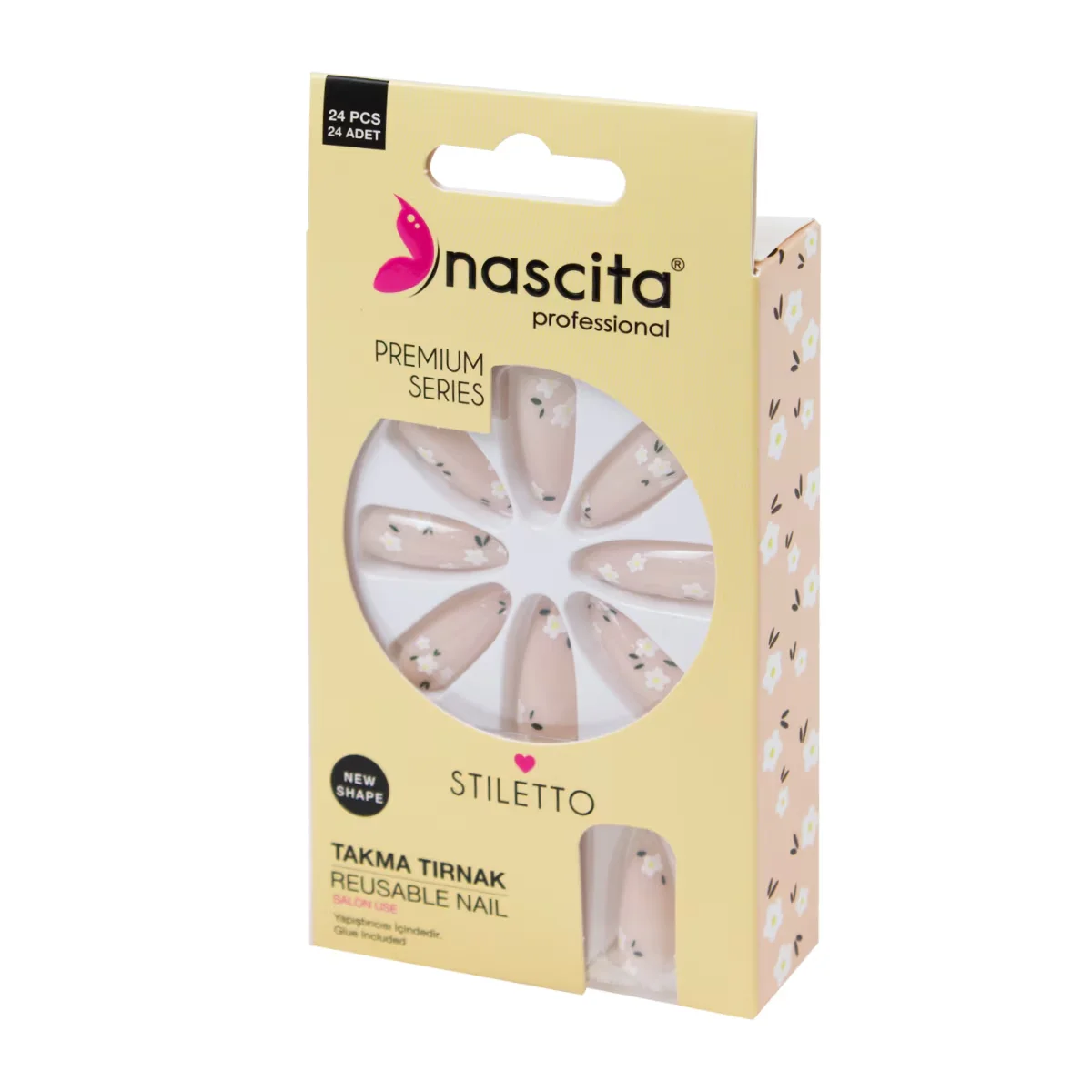 Nascita Artificial Nails Flower 24 pcs