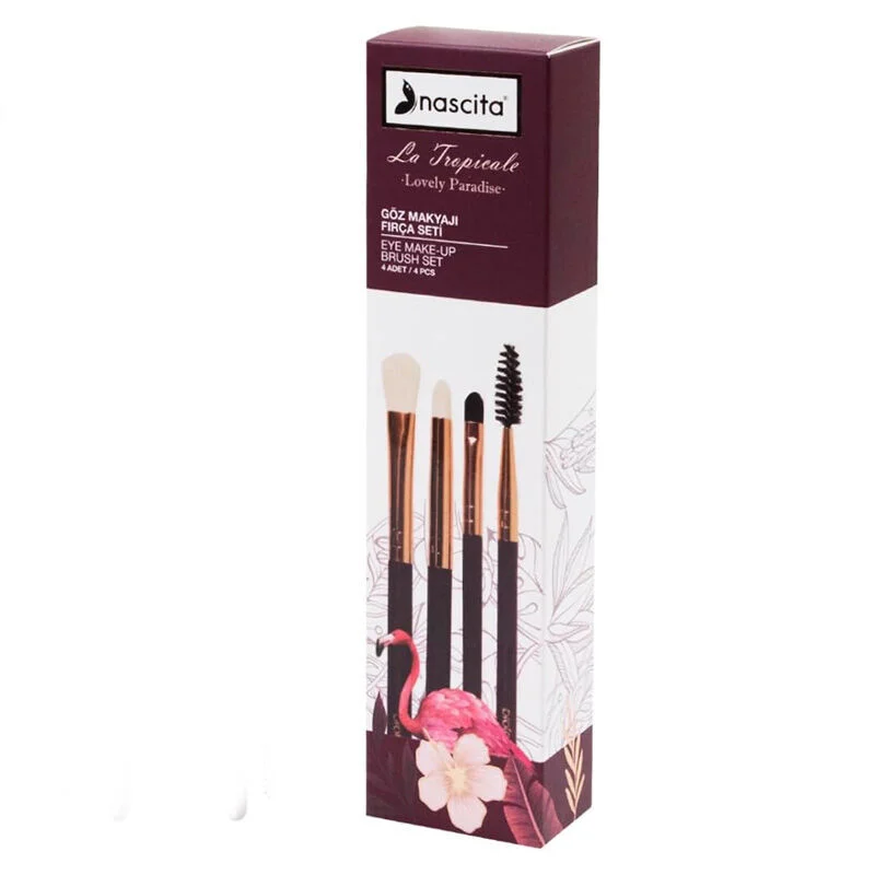 Nascita La Tropicale Eye Makeup Brush Set Bordeaux 94