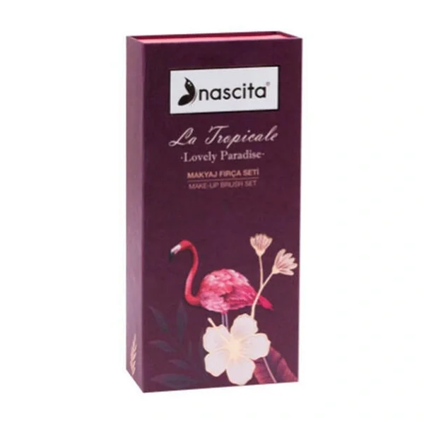 Nascita Burgundy Makeup Brush Set - 96
