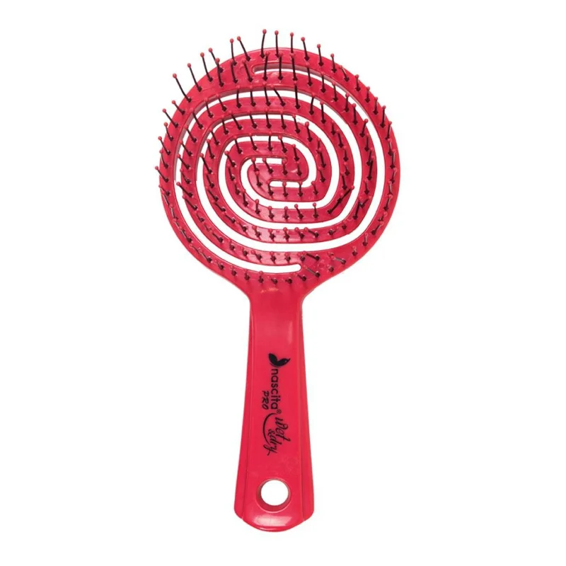 Nascita Pro Opening Comb Hair Brush Dark Pink