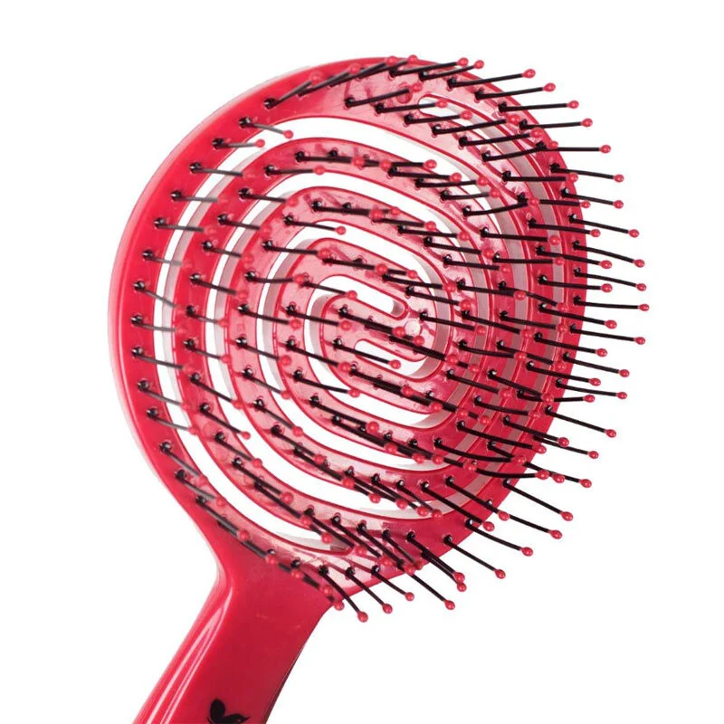 Nascita Pro Opening Comb Hair Brush Dark Pink