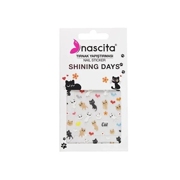 Nascita Nail Sticker Pretty Cat 1 pcs