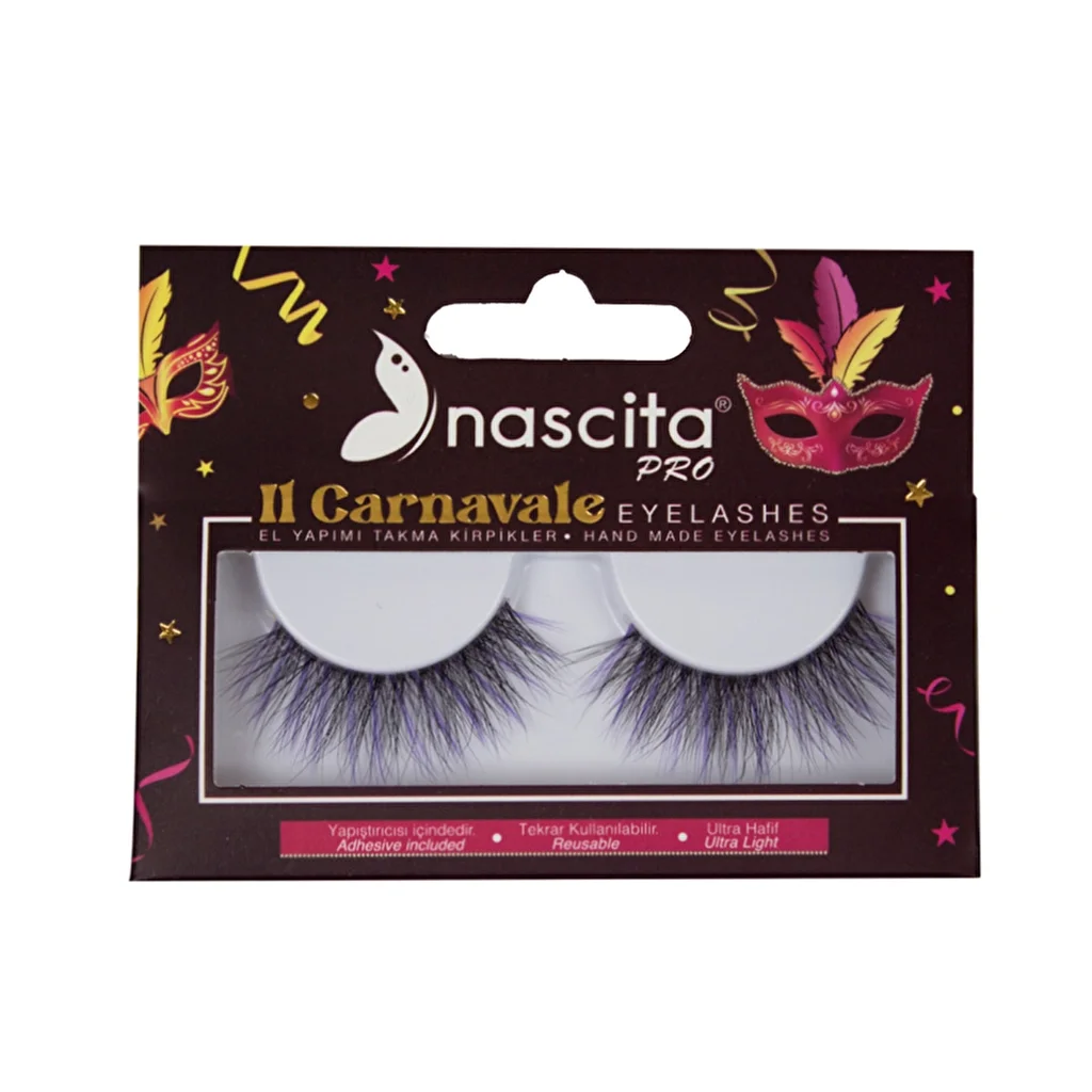 Nascita Carnavale Series False Eyelashes Purple