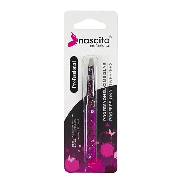 Nascita Professional Side Mouth Tweezers Glitter