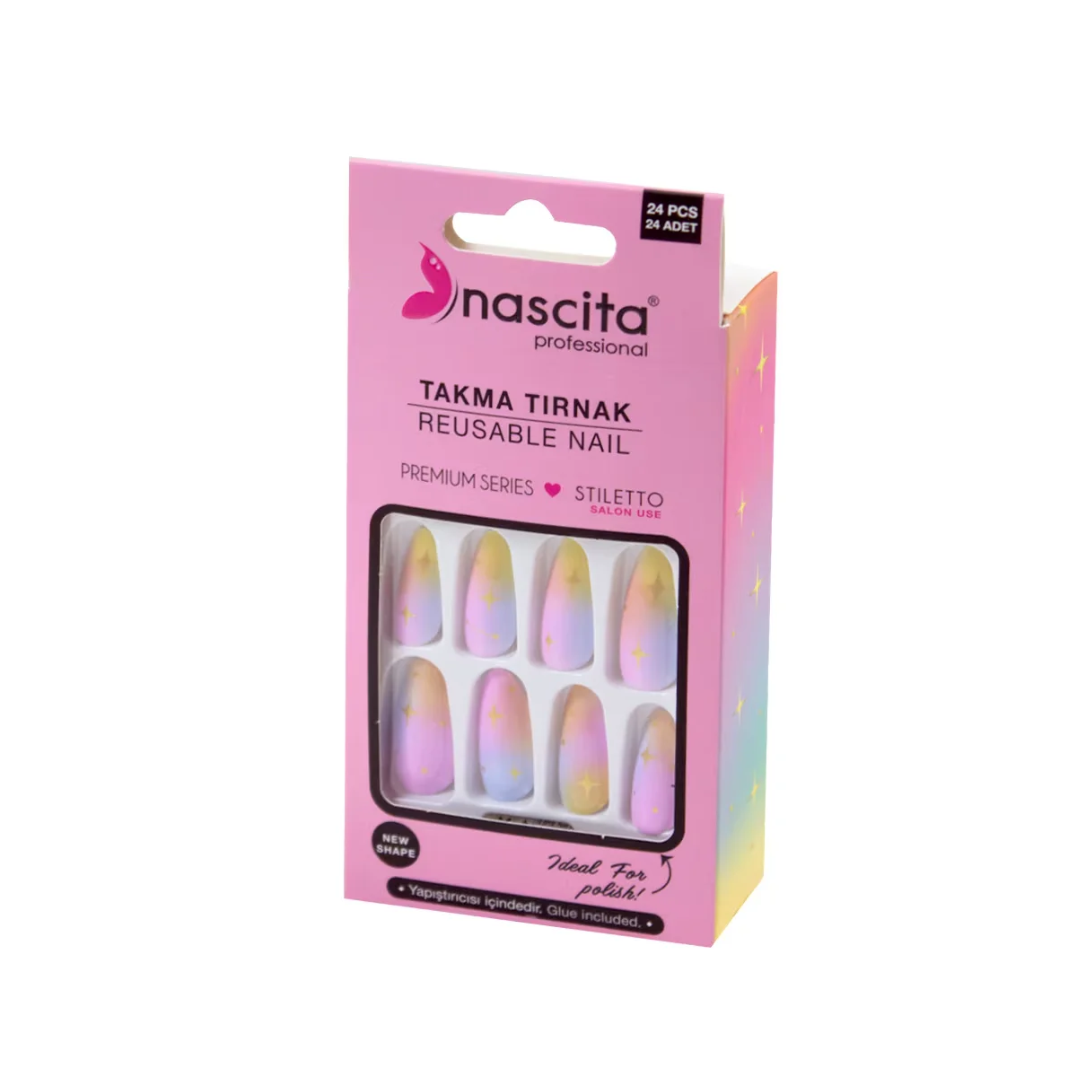 Nascita False Nails Galaxy 24 pcs