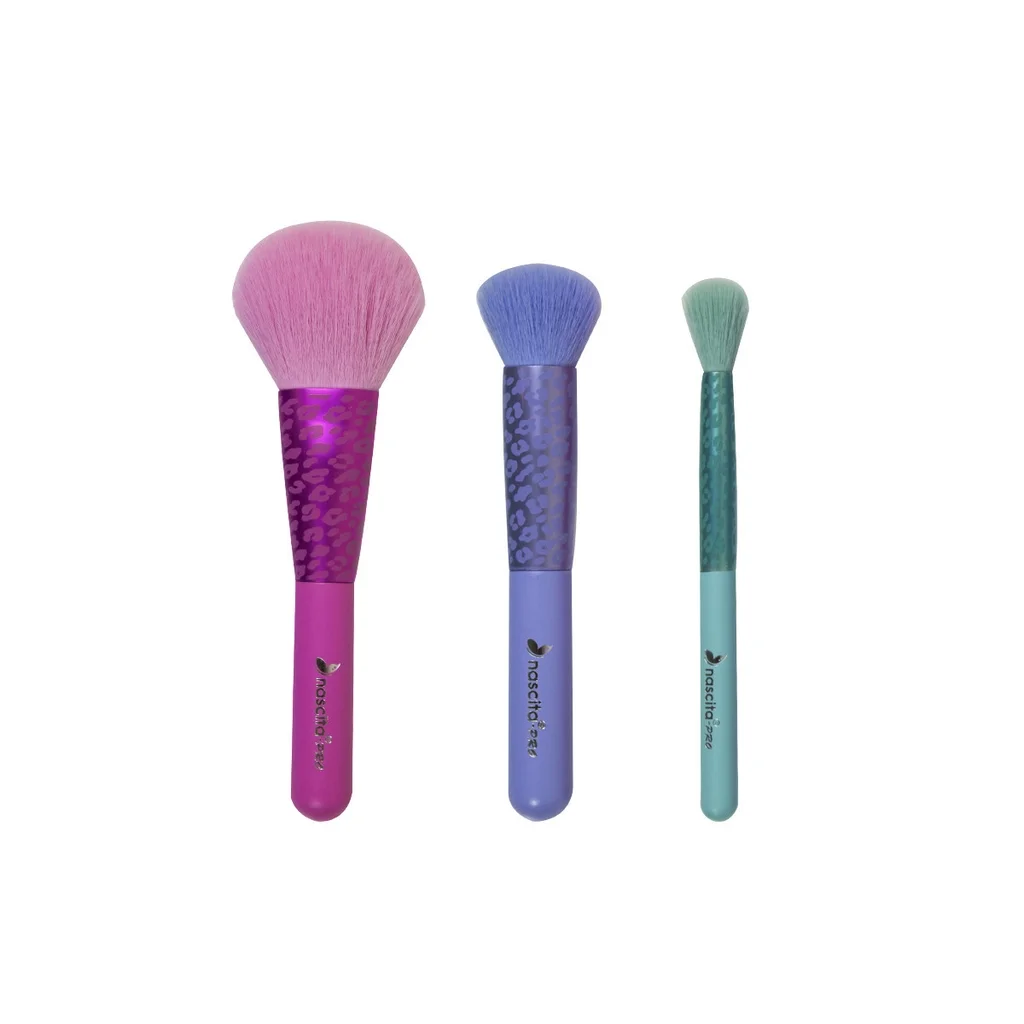 Nascita Colorful 3-pcs Makeup Brush Set