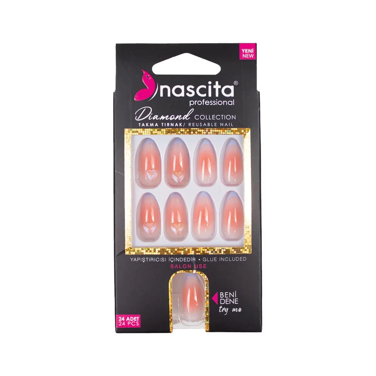 Nascita Stone False Nails 24 pcs S253