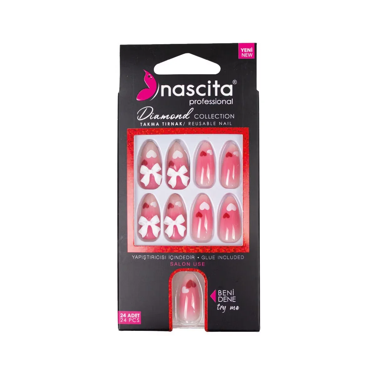 Nascita Stone False Nails 24 pcs S257