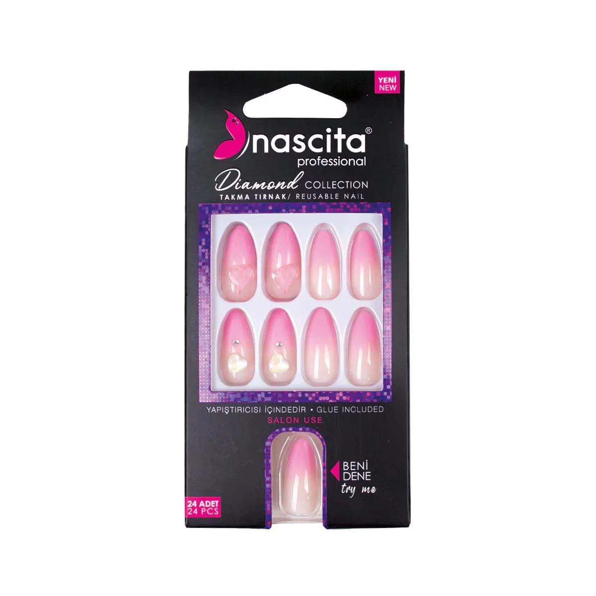 Nascita Stone False Nails 24 pcs S259