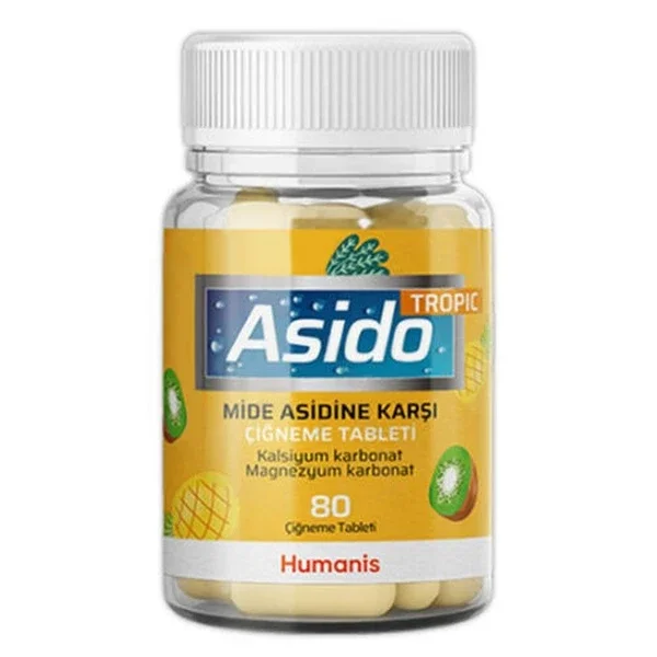 Asido Tropic 80 Tablets - Natural Dietary Supplement for Wellness