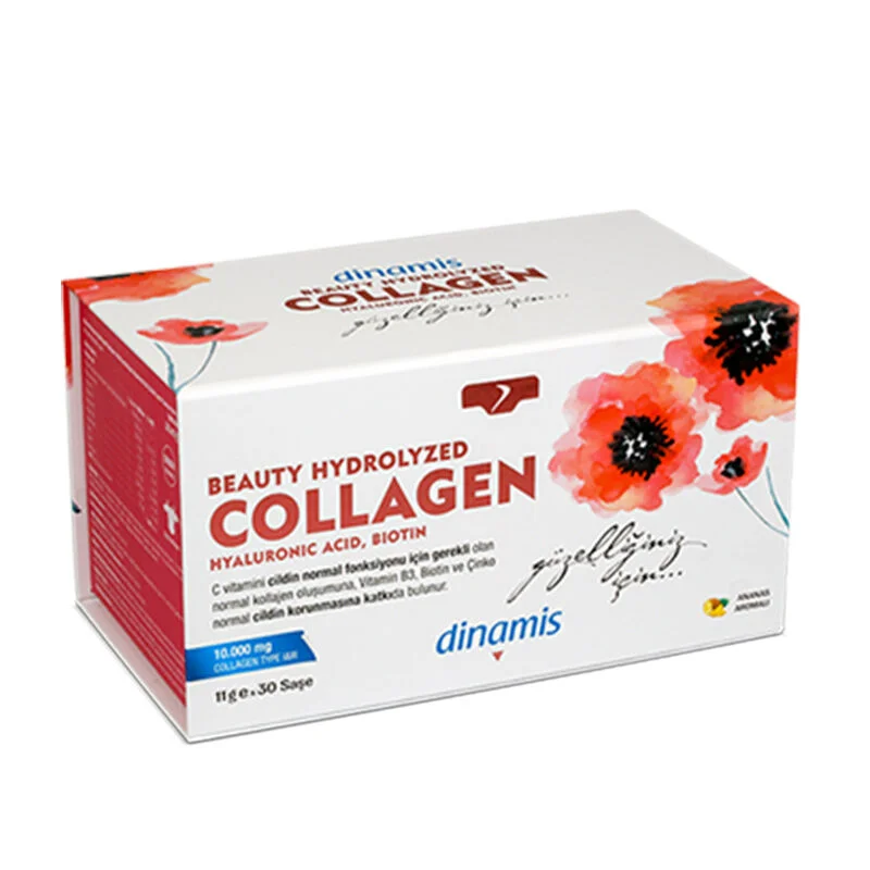 Dinamis Beauty Hydrolyzed Collagen Containing Supplementary Food 11 g X 30 sachets