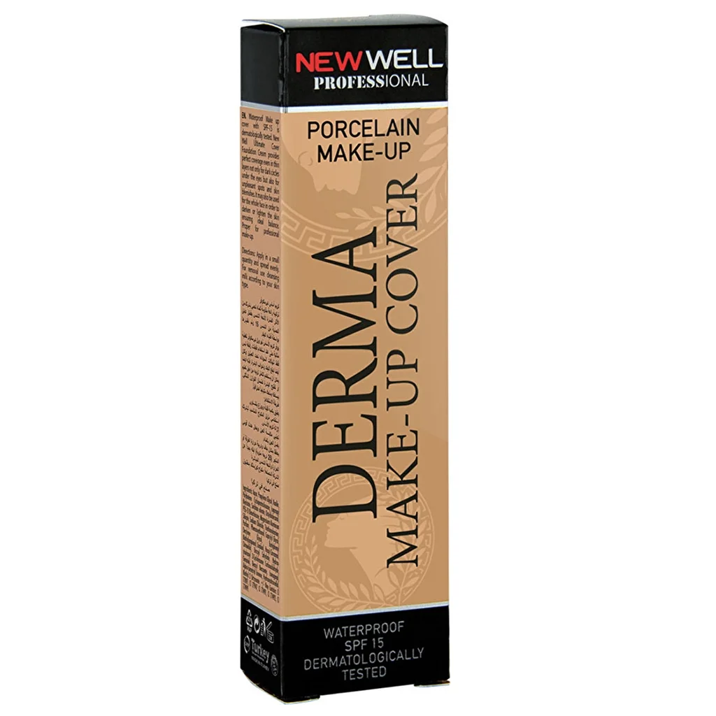 New Well Derma Cover Foundation 01 Gold - Makellose Deckkraft &amp; SPF 15