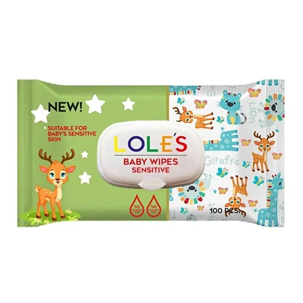 Lole's Sensitive Baby Wipes 100's - Moisturizing & Odor-Free