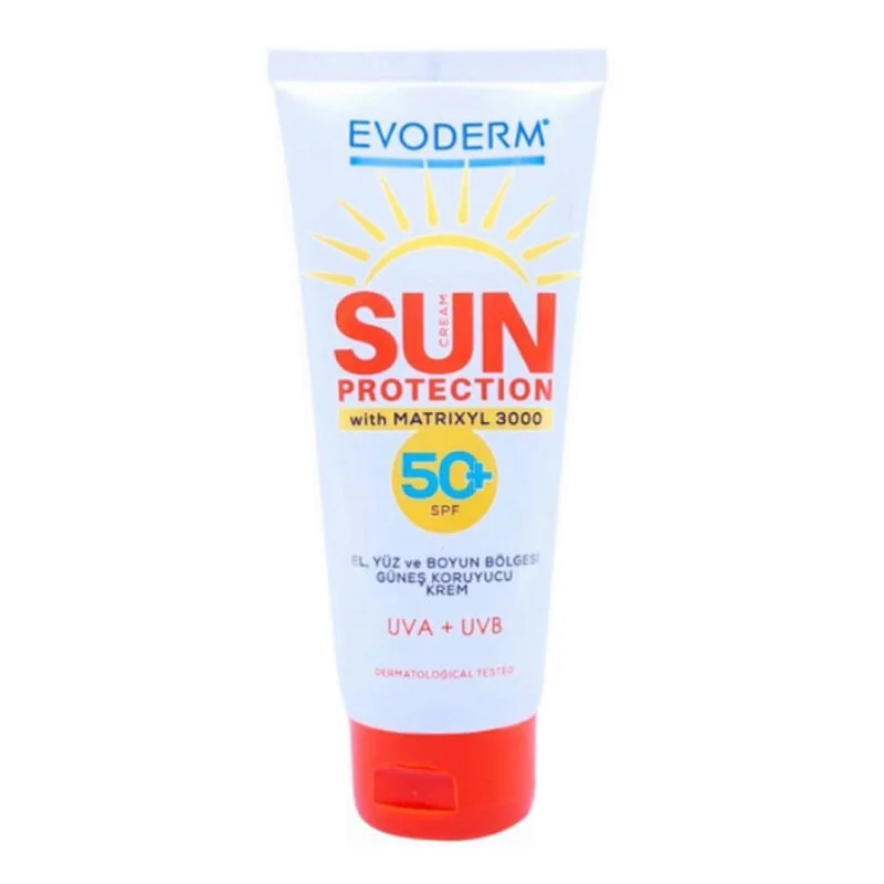 Evoderm Sunscreen Cream Sun Protection Cream Spf+50 100 ml