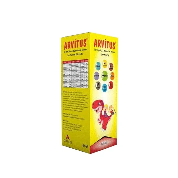 Acvitus 12 vitamin 7 mineral Arginine Syrup 150 ml