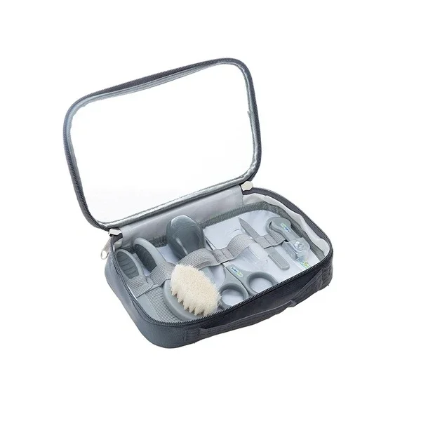 Babyjem 7-Piece Baby Care Set - Gray, Safe & Portable Essentials