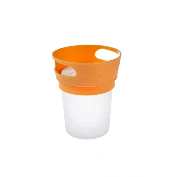 Babyjem Spill-Proof Snack Bowl - Antibacterial Apricot