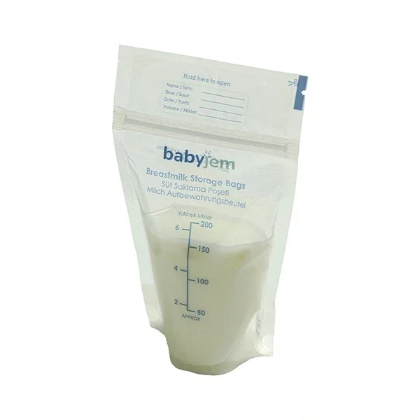 Babyjem Breast Milk Storage Bags - Leak-Proof, BPA-Free, 25 Pack