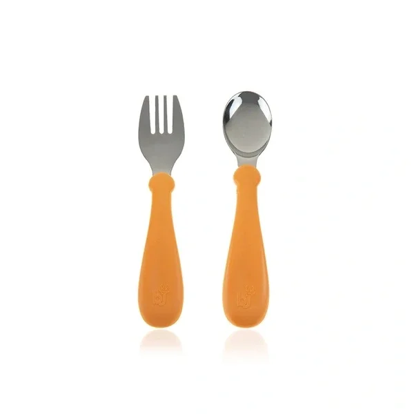 Babyjem Stainless Steel Cutlery Set for Kids - Safe & Non-Slip
