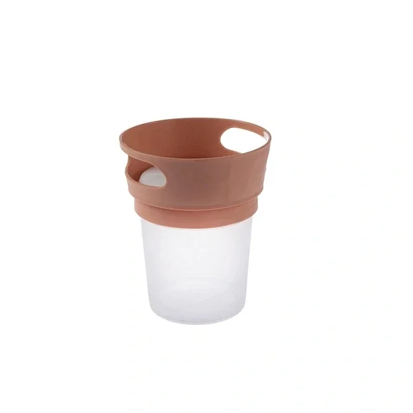 Babyjem Spill-Proof Snack Bowl for Kids - Peach, Travel-Friendly