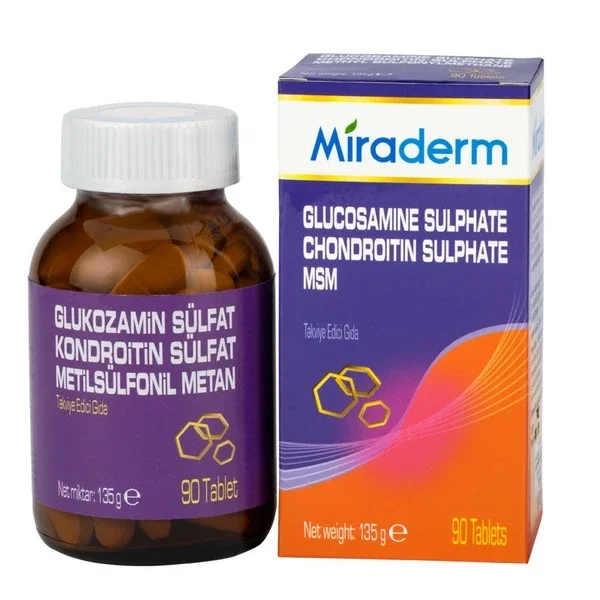 Miraderm Glucosamine Sulphate 90 tablets