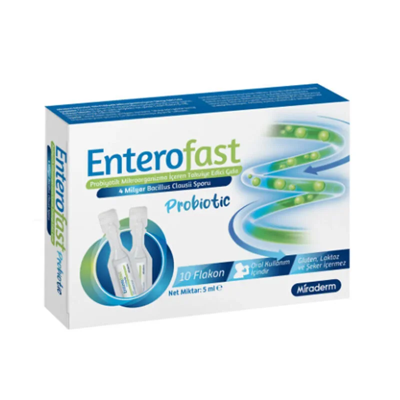 Miraderm Enterofast Probiotic Microorganism Supplementary Food 10 vials