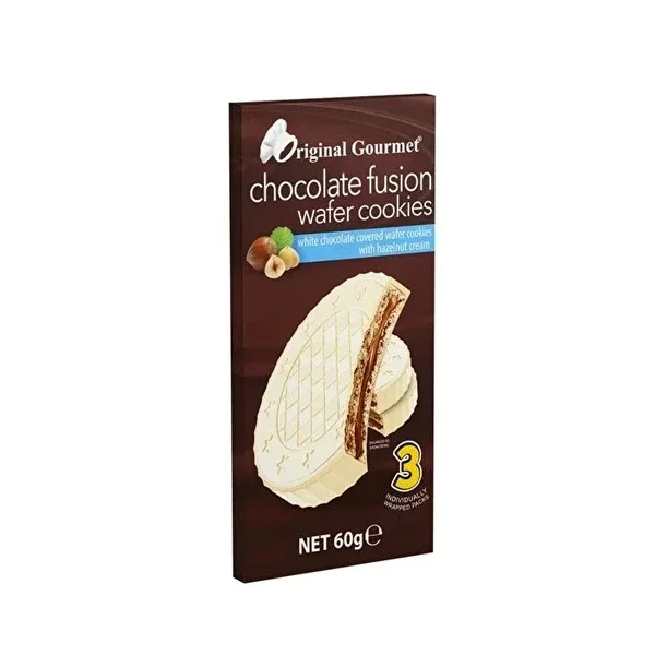 Original Gourmet Fusion Wafer Cookie White 60 gr