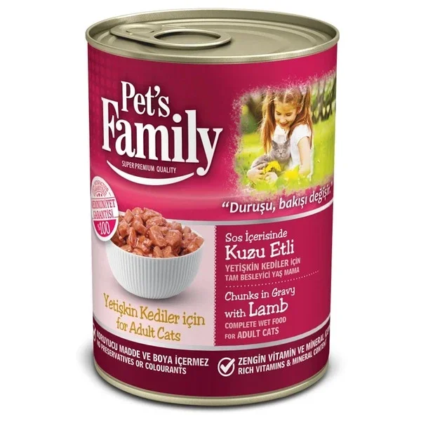 Pet's Family Lamb Cat Canned Food 400 gr