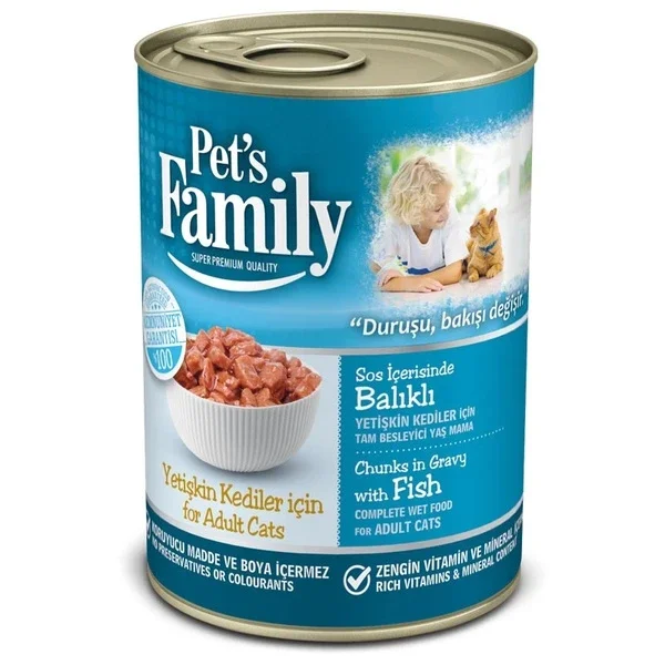 Pet's Family Fish Cat Canned Food 400 gr