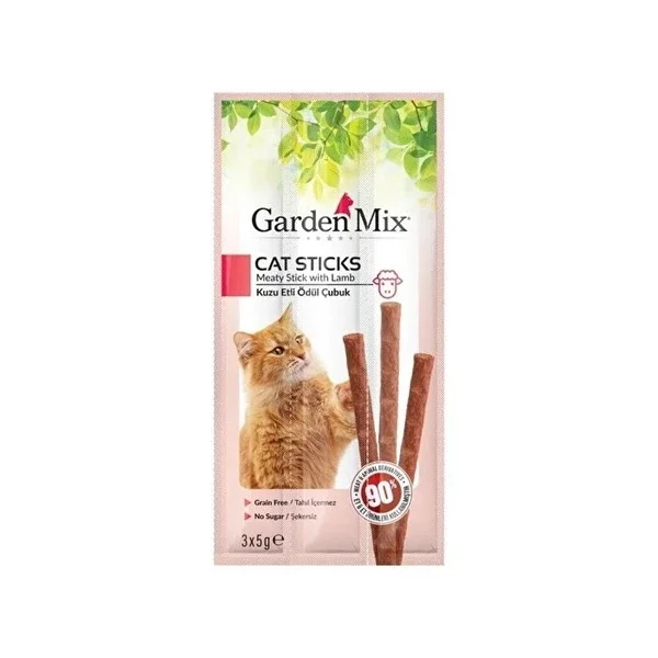 Gardenmix Cat Reward Stick with Lamb - 3x5g Healthy Snack