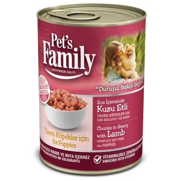 Pet's Family Lamb Puppy Canned Food 400 gr