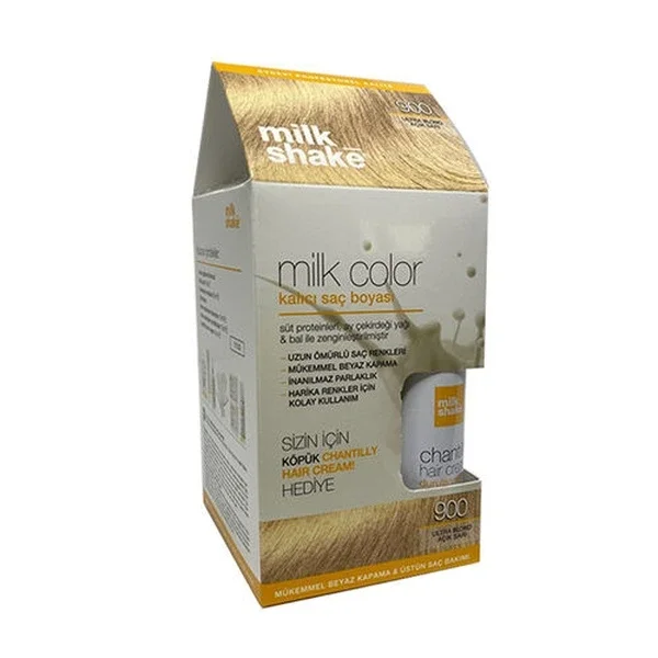 Milk Shake Milk Color Permanent Hair Dye 900 - Light Blonde - Foam Gift