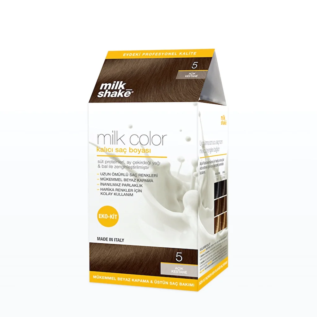 Milk_shake Milk Color Eco Permanent Hair Dye Set 5 light Chestnut
