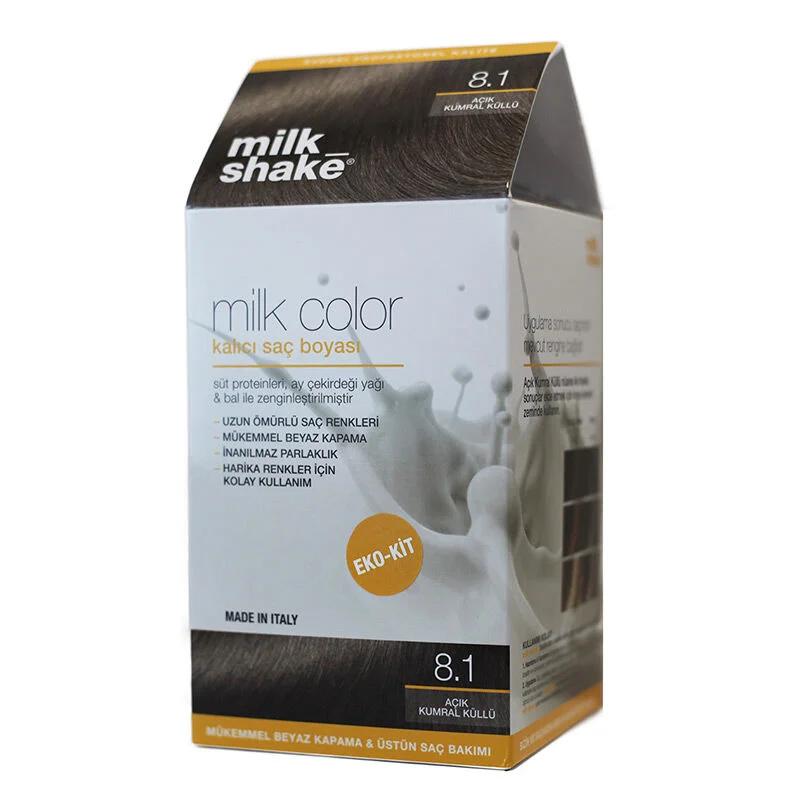 Краска для волос Milk Shake Молочный Цвет Пермаментная 8.1 - Светлый Пепельный Блондин - Эко Набор