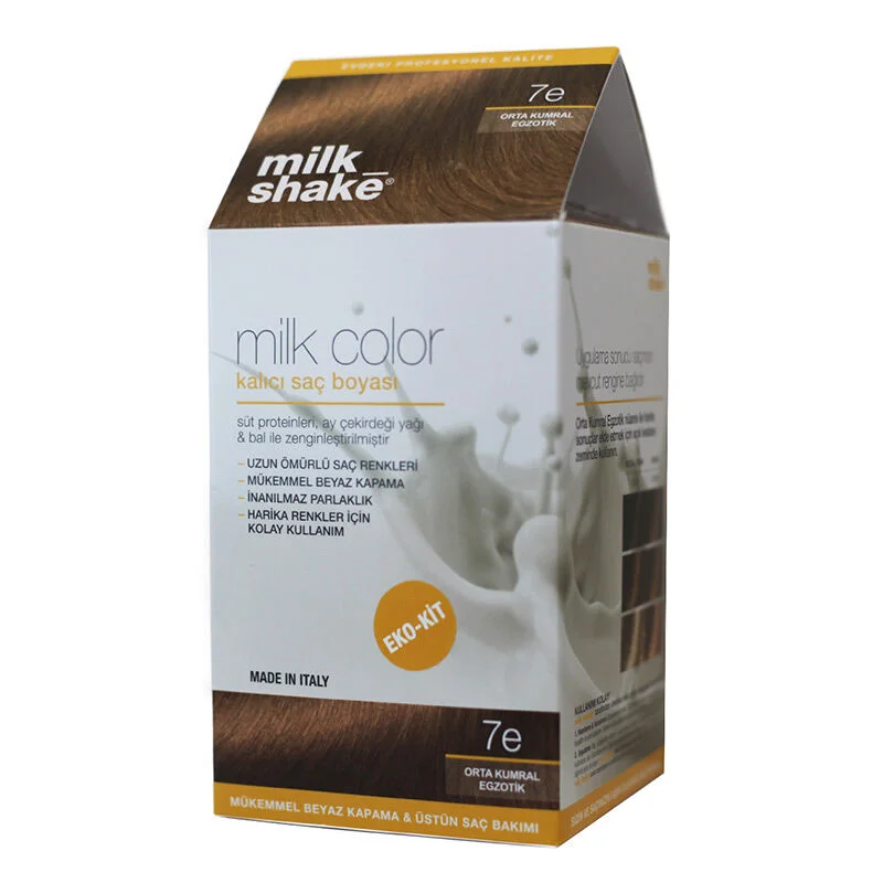 Краска для волос постоянная Milk Shake Milk Color 7 e - Средний блондин экзотик - Эко набор
