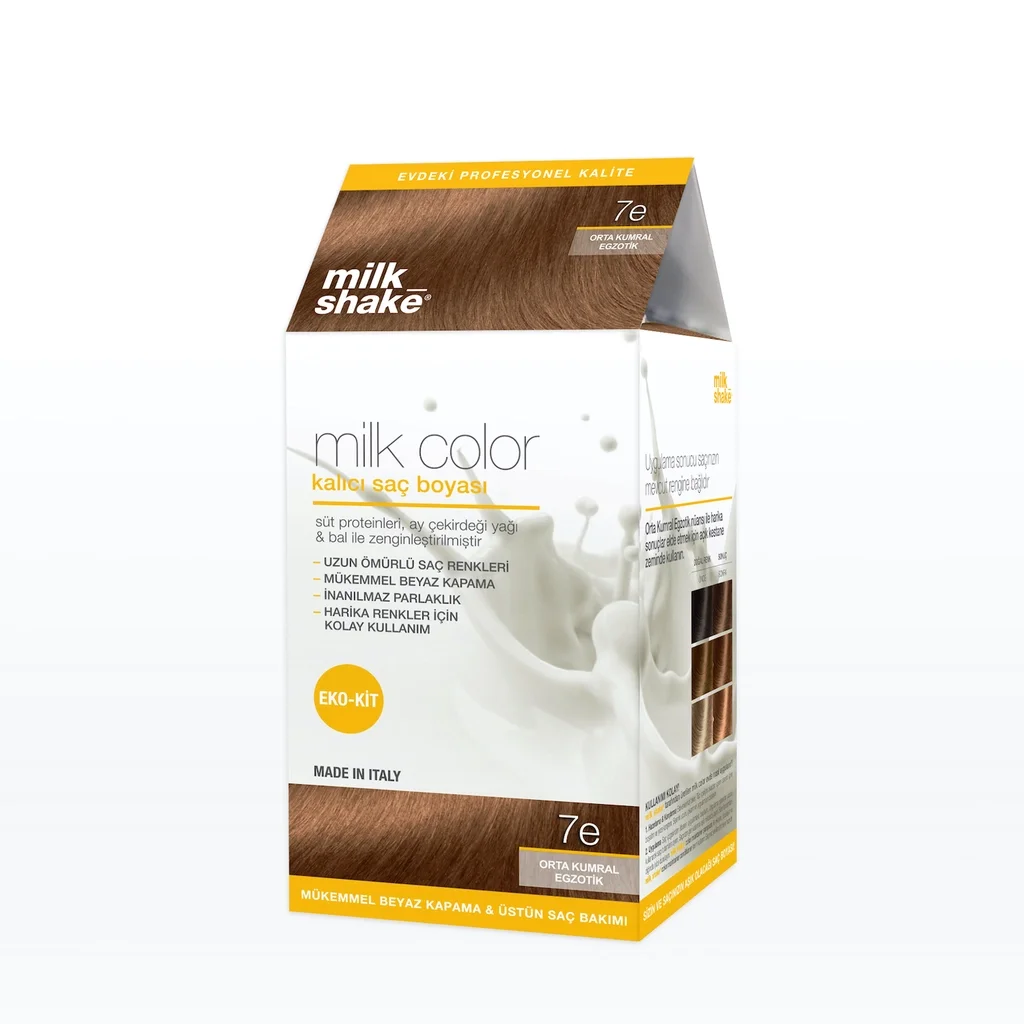 Краска для волос постоянная Milk Shake Milk Color 7 e - Средний блондин экзотик - Эко набор