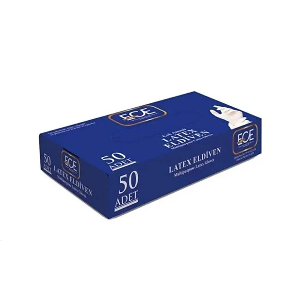 Ece Powdered Gloves Latex S 50 pcs