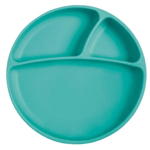 Oioi Portion Food Plate 6 months+ Water Green