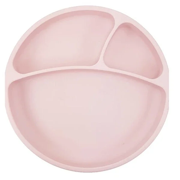 Oioi Portion Food Plate 6+ Months Pink