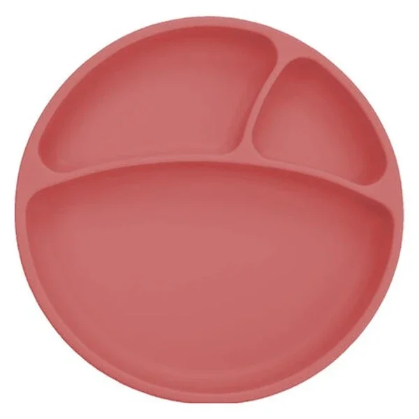 Oioi Silicone Portion Food Plate 6+months Velvet Rose