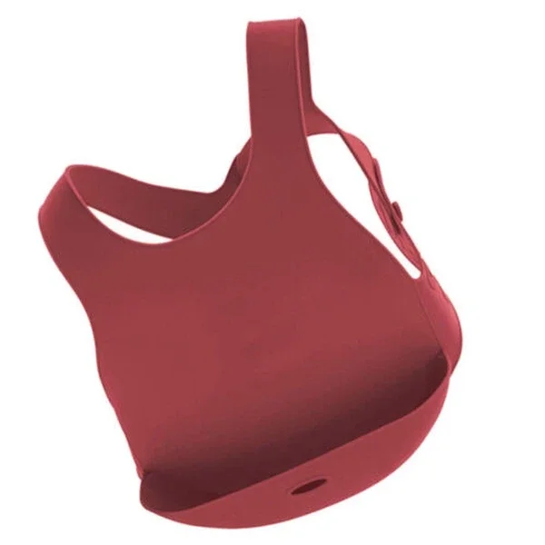 Oioi Silicone Baby Bib 6 months+ Claret Red