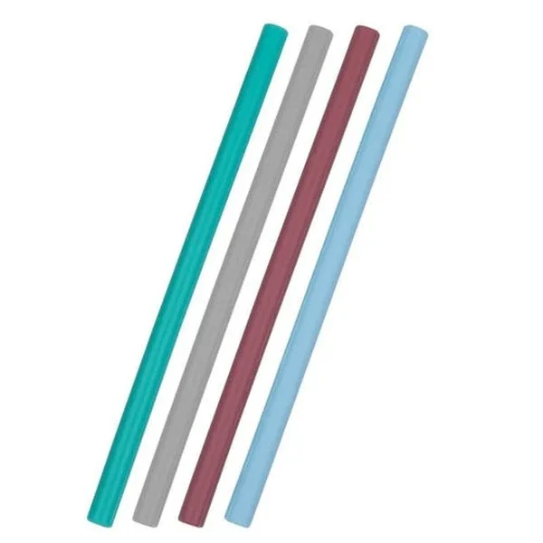 Oioi Reusable Silicone Straws 6 months+ 4 pcs Blue Mix