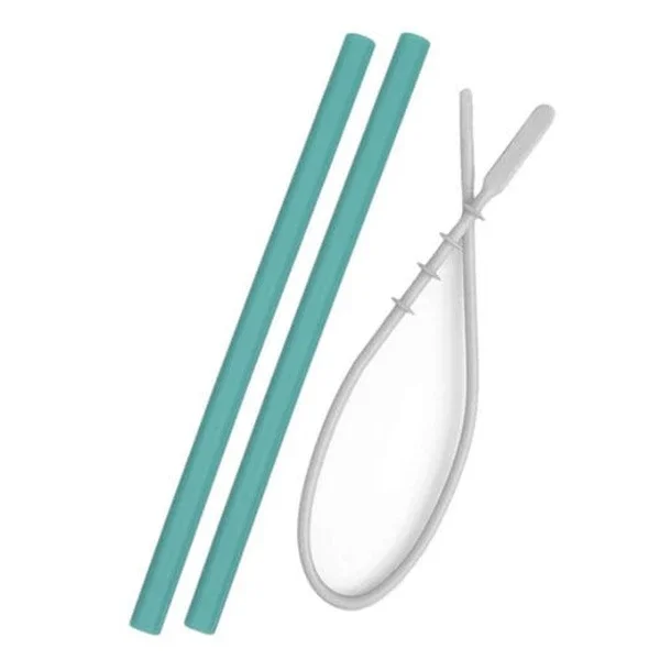 Oioi Silicone Straw With Cleaning Brush 2 liters 6 months+ Green
